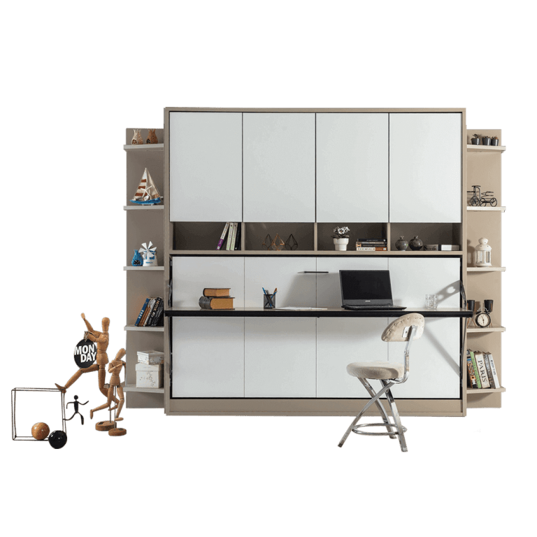 Armoire lit escamotable verticale XL 2 places Pratix